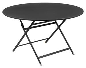 Antracitový kovový skládací stůl Fermob Caractére 128 cm