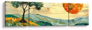 Obraz - Ilustrace krajiny (170x50 cm)