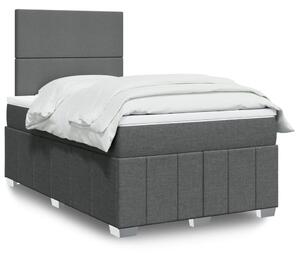 Box spring postel s matrací tmavě šedá 120x200 cm textil 3291629