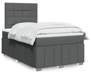 Box spring postel s matrací tmavě šedá 120x200 cm textil 3291636
