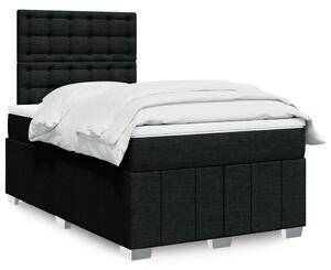 Box spring postel s matrací černá 120x200 cm textil 3291651