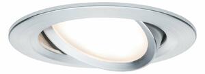PAULMANN Vestavné svítidlo LED Nova kruhové 1x6,5W hliník broušený výklopné 3-krokové-stmívatelné 934.86 P 93486