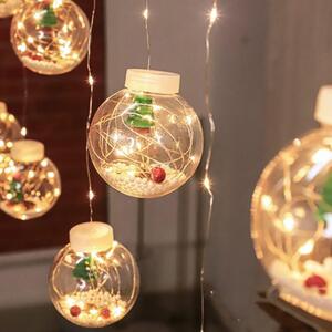 Vánoční svítící koule řetěz - stromeček