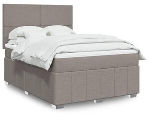 Box spring postel s matrací taupe 140x190 cm textil 3291660