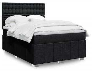 Box spring postel s matrací černá 140 x 190 cm textil 3291679