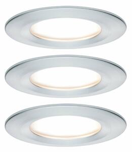 Paulmann vestavné svítidlo LED Coin Slim IP44 kruhové 6,8W hliník 3ks sada stmívatelné 939.01 P 93901