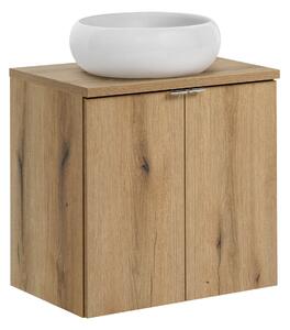 Comad Koupelnová skříňka s deskovým umyvadlem set Nova Oak 60 dub coast evoke