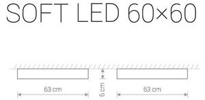 Svítidlo Nowodvorski SOFT LED GRAPHITE 60x60 7530