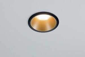 PAULMANN Vestavné svítidlo LED Cole 3x6,5W černá/zlatá mat 3-krokové-stmívatelné 2700K teplá bílá 934.04