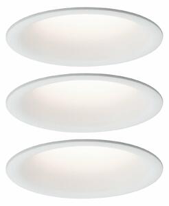 PAULMANN Vestavné svítidlo LED Cymbal 3x6,8W bílá mat proti oslnění stmívatelné 934.15 P 93415