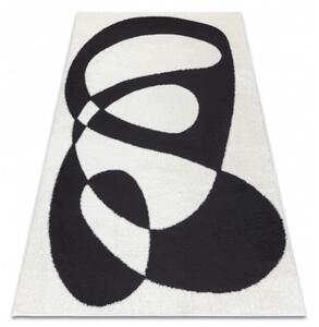 Kusový koberec Cladr krémovočerný 120x170cm