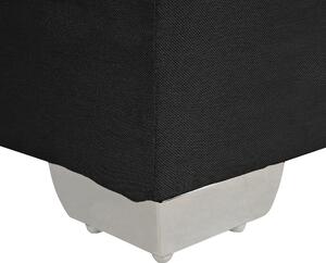 Černá čalouněná kontinentální postel 140x200 cm ADMIRAL