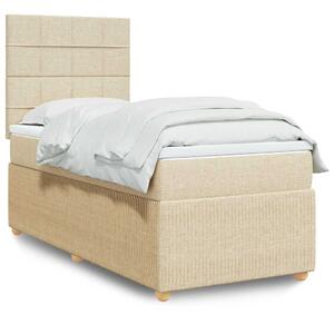 Box spring postel s matrací krémová 80 x 200 cm textil 3291888