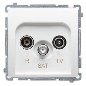 Zásuvka RTV-SAT Simon Basic koncová modul 1dB bílá