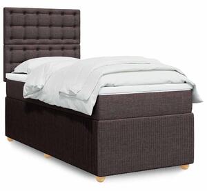 Box spring postel s matrací tmavě hnědá 80x200 cm textil 3291900