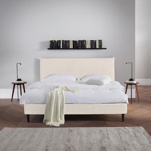 ČALOUNĚNÁ POSTEL, 180/200 cm, krémová Livetastic - Manželské postele, Online Only