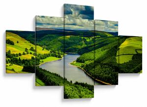 Obraz - Zelená krajina (125x70 cm)