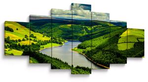 Obraz - Zelená krajina (210x100 cm)