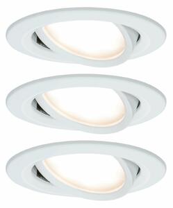 PAULMANN Vestavné svítidlo LED Nova kruhové 3x6,5W bílá mat nastavitelné 934.49 P 93449