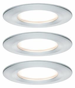 PAULMANN Vestavné svítidlo LED Nova kruhové 3x6,5W hliník broušený nevýklopné 3-krokové-stmívatelné 934.98 P 93498