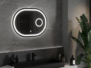 Mexen Umba, LED koupelnové zrcadlo s podsvícením a kosmetickým zrcadlem 80 x 60 cm, 6000K, ochrana proti zamlžování, 9822-080-060-611-00