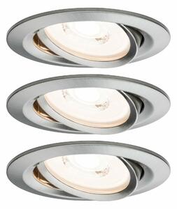 Paulmann vestavné svítidlo LED Reflector Coin 6,8W kov 3ks sada stmívatelné a nastavitelné 939.44 P 93944