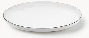 Ručně vyrobené porcelánové snídaňové talíře Salt, 4 ks