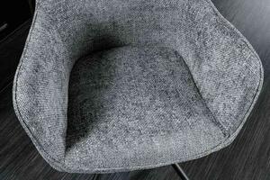 Invicta interior Jídelní židle Verona šedá otočná - 2ks