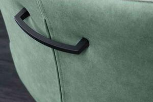 Invicta interior Jídelní židle Alpine otočná šedá/zelená - 2ks 43719
