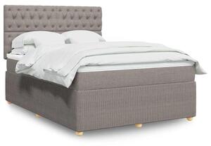Box spring postel s matrací taupe 140x190 cm textil 3292062
