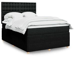 Box spring postel s matrací černá 140 x 190 cm textil 3292067