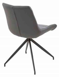 Invicta interior Jídelní židle Divani retro světle šedá/černá - 2ks 40017