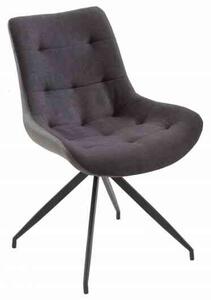 Invicta interior Jídelní židle Divani retro tmavě šedá/černá - 2ks 40018