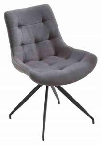 Invicta interior Jídelní židle Divani retro světle šedá/černá - 2ks 40017