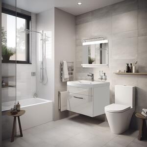 Koupelnový nábytek Belini Premium Full Version bílý lesk + umyvadlo + zrcadlo + LED osvětlení Glamour 5