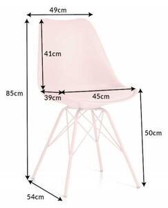 Invicta interior Jídelní židle Scandinavia Meisterstück růžová - 4ks