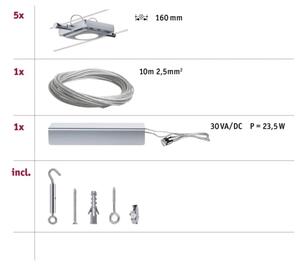 Paulmann 94108 - SADA 5xLED/4,3W Bodové svítidlo MAC 230V matný chrom