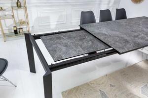 Invicta interior Rozkládací jídelní stůl X7 180-240cm mramorový vzhled 41452