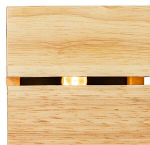 Venkovské nástěnné svítidlo dubové dřevo 9,7 cm - Transfer Groove