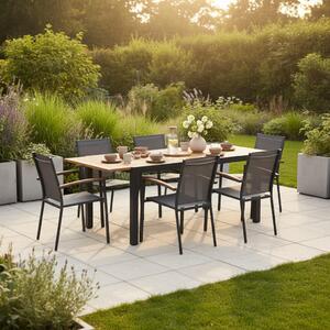 ZAHRADNÍ STŮL, dřevo, kov, 150-200/90 90/75 cm Gardenson - Online Only zahradní nábytek, Online Only