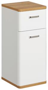 SPODNÍ SKŘÍŇKA, bílá, bílá, barvy dubu, 30/72/33 cm Xora - Koupelnové série