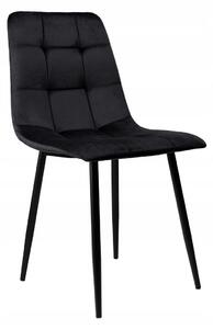 DENVER Jídelní židle v moderním stylu - černá barva