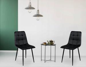 SUPPLIES DENVER Jídelní židle v moderním stylu - černá barva