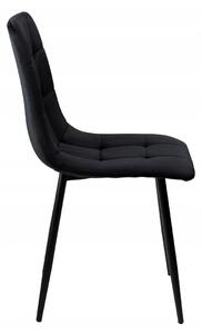SUPPLIES DENVER Jídelní židle v moderním stylu - černá barva