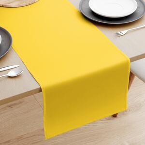 Goldea bavlněný běhoun na stůl - žlutý 35x120 cm