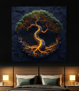 Obraz na plátně - Strom života Nekonečná energie FeelHappy.cz Velikost obrazu: 60 x 60 cm