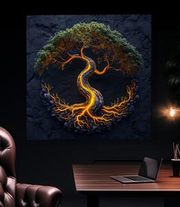 Obraz na plátně - Strom života Nekonečná energie FeelHappy.cz Velikost obrazu: 60 x 60 cm