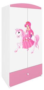 Kocot kids Dětská skříň Babydreams 90 cm princezna růžová