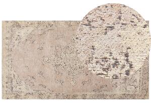 Bavlněný koberec 80 x 150 cm béžový MATARIM