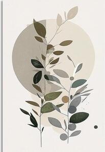 Obraz minimalistické rostlinky v boho stylu - 40x60